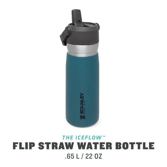 Picture of The Ice Flow ͭ ͫ Flip Straw Water Bottle .65l/22oz