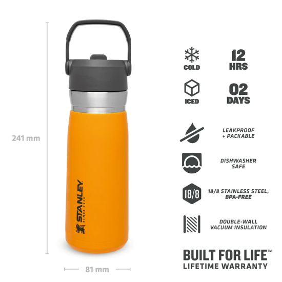 Picture of The Ice Flow ͭ ͫ Flip Straw Water Bottle .65l/22oz