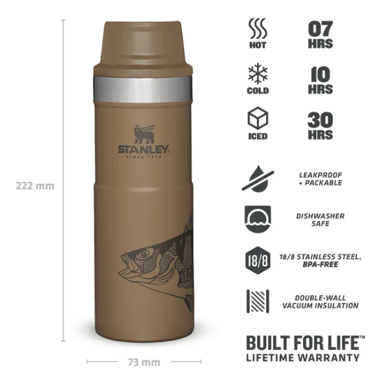 Picture of The Trigger Action Travel Mug 0.47L/16oz - Fish Peter Perch