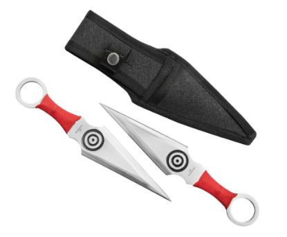 Picture of 2pc 8"throw Knives,nylon Cord,nylon Sheath