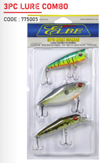 Picture of Starter Kit Bass Lure 3pc Elbe