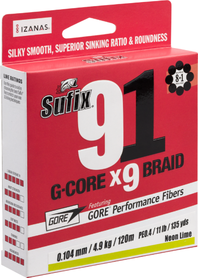 Picture of Sufix 91 Low Viz Green 300m