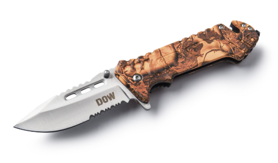 Picture of Orange c handle silver satin blade