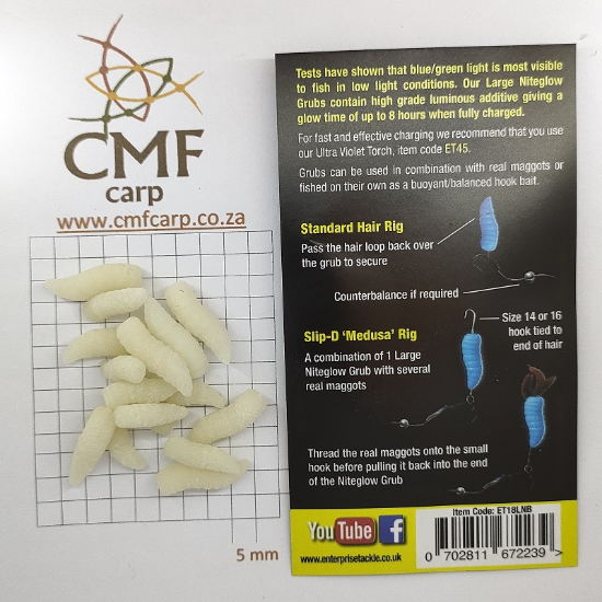 Picture of Niteglow Grubs Neon Blue