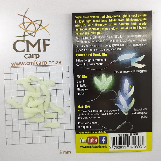 Picture of Niteglow Grubs Neon Green