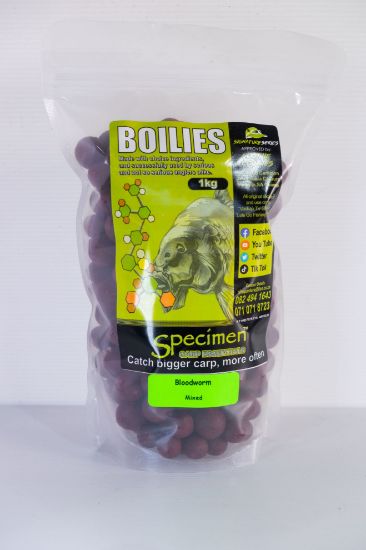 Picture of Blood Worm Boilies - Mixed