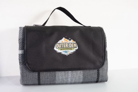 Picture of Crystal Meadows Picnic Blanket Grey